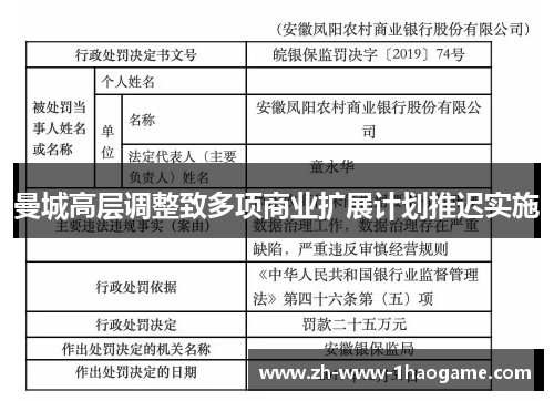 曼城高层调整致多项商业扩展计划推迟实施 曼城高层调整致多项商业扩展计划推迟实施